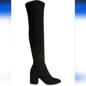 NWOB Bar III Womens Gabrie Faux Leather Round Toe Over-The-Knee Boots